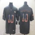 Nike 49ers #10 Jimmy Garoppolo Carbon black usa flag Color Rush Limited Jersey