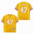 Tampa Bay Buccaneers #47 John Lynchyellow throwback nfl jersey