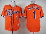 Detroit Tigers #1 Jose Iglesias orange mlb baseball jerseys