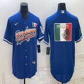 Los Angeles Dodgers blank blue green white red majestic baseball Jerseys-BD 03