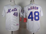 New York Mets Jacob deGrom #48 white mlb jerseys