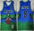 Atlanta Hawks #8 Steve Smith green throwback nba basketball jerseys-XD