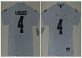 2016 Heather Gray Michigan Wolverines Jim Harbaugh 4 College Football Limited Jerseys - Gridiron Gray II