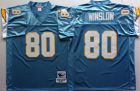 San Diego Chargers #80 Kellen Winslow skyblue Throwback nfl jersey