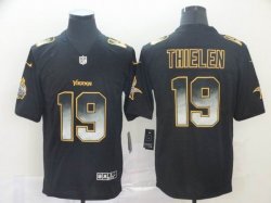 Nike Minnesota Vikings #19 Adam Thielen black Color Rush Limited Jersey Fireworks version