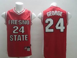 Fresno State Paul George #24 red ncaa basketball Jerseys