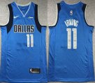 Nike Dallas Mavericks #11 Kyrie Irving blue nba jersey-XD