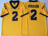 Jordan Brand Michigan Wolverines Charles Woodson #2 yellow College Football Limited Jersey -PNS