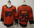 Adidas Philadelphia Flyers #28 Claude Giroux orange hockey jersey