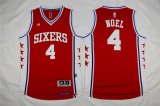 Philadelphia 76ers Nerlens Noel #4 red basketball Swingman Jerseys