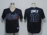 MLB Jerseys Atlanta Braves 10 Jones Blue