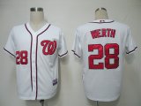 MLB Jerseys Washington Nationals 28 Werth White