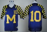 Adidas Michigan Wolverines Tom Brady 10# Under The Lights Blue College nfl Jersey