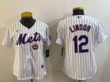 Youth Nike New York Mets #12 Francisco Lindor white majestic mlb jerseys majestic baseball jerseys 01