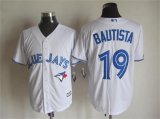 Toronto Blue Jays 19 Jose Bautista white majestic baseball Jerseys