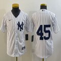 Women Nike Nike New York Yankees #45 Gerrit Cole White majestic baseball Jersey-BD