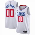 Customized Los Angeles Clippers white basketball jerseys