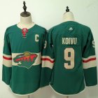 Women Adidas Minnesota Wild Mikko Koivu 9 green Ice hockey jersey