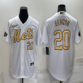 2022 MLB All-Star Nike New York Mets #20 Pete Alonso white majestic baseball jerseys-BD 01