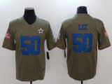 Nike Dallas cowboys #50 Sean Lee green USA flag Color Rush Limited Jersey