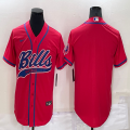 Nike Buffalo Bills red baseball jerseys Joint name-BD