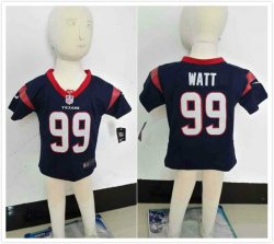 Nike Houston Texans #99 J.J. Watt blue nfl children jerseys