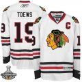 NHL Chicago Blackhawks #19 Jonathan Toews White Jersey