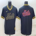 Nike New York Mets blank black majestic mlb jerseys-BD 01