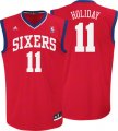 Philadelphia 76ers #11 Jrue Holiday Red NBA Jerseys