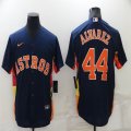 Nike Houston Astros #44 Yordan Alvarez dark blue baseball jerseys-BD