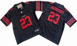 Youth San Francisco 49ers 23# Christian McCaffrey black Nike Vapor F.U.S.E. Limited Jerseys