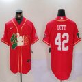 Nike San Francisco 49ers #42 Ronnie Lott red Mexico baseball jerseys Joint name-BD