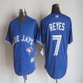 Toronto Blue Jays Authentic 7# Jose Reyes blue mlb baseball Jersey