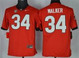 Youth Georgia Bulldogs Herchel Walker 34 College Football Limited Jerseys - Red