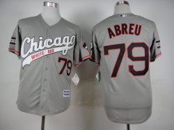 2015 Chicago White Sox #79 Jose Abreu gray Baseball Jersey