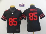 Youth 49ers George Kittle #85 nike black Color Rush Limited Jersey