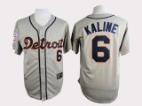 Detroit Tigers 6# Al Kaline gray mlb baseball jerseys