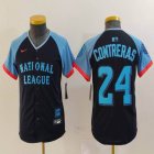 Youth National League #24 William Contreras Nike Navy 2024 MLB All-Star Game Limited Player Jersey