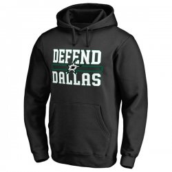 Men\'s Dallas Stars Fanatics Branded Black Big & Tall Hometown Collection Defend Pullover Hoodie