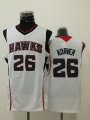 Atlanta Hawks #26 Kyle Korver white nba basketball jersey