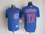 Chicago Cubs Kris Bryant 17 blue majestic baseball Jersey