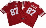 Kansas City 87# Travis Kelce red Nike Vapor F.U.S.E. Limited Jersey big size