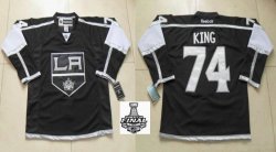 2014 stanley cup Los Angeles Kings #74 Dwight King Black NHL Jerseys