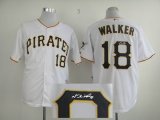 Pittsburgh Pirates 18 Walker white mlb signature jerseys