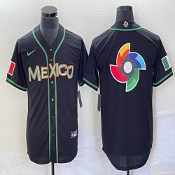 2023 World Cup Mexico blank black new majestic MLB baseball Jerseys-BD 47