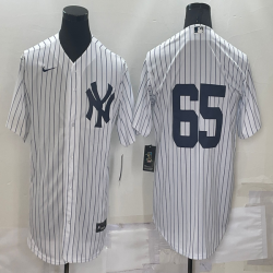 Nike New York Yankees #65 White majestic baseball Jersey-BD