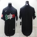 Los Angeles Dodgers blank black green red majestic mlb jersey