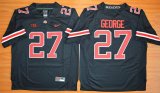 2015 Ohio State Buckeyes Eddie George 27 NCAA Football Jersey - Blackout