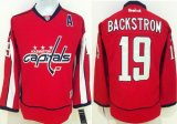 Youth washington capitals nicklas backstrom 19# red hockey jersey