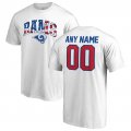 Los Angeles Rams NFL Pro Line by Fanatics Branded Any Name & Number Banner Wave T-Shirt â€“ White